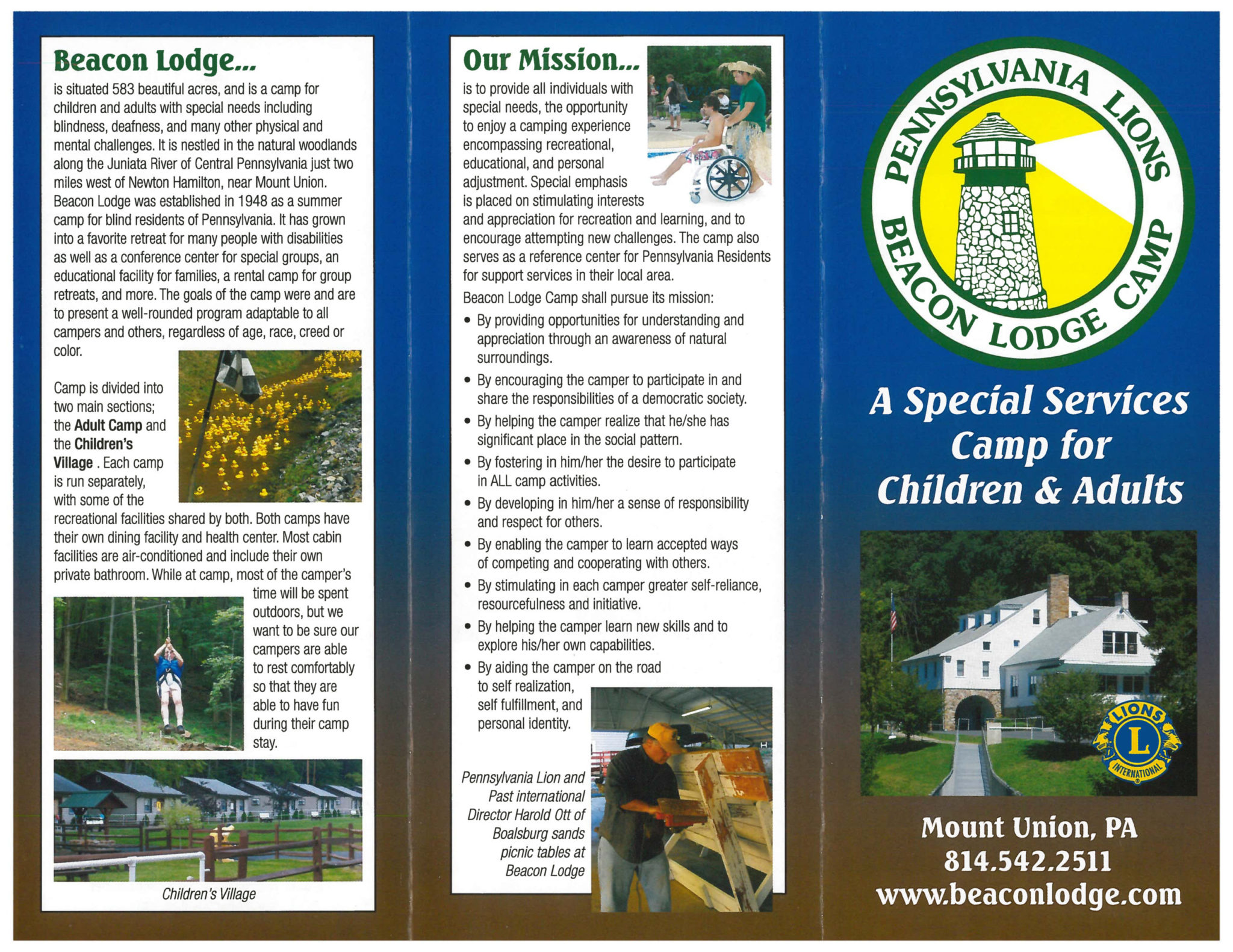 Summer Camp Information Pa Lions Beacon Lodge Camp